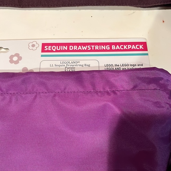 Sequin Drawstring Backpack - Picture 3 of 5